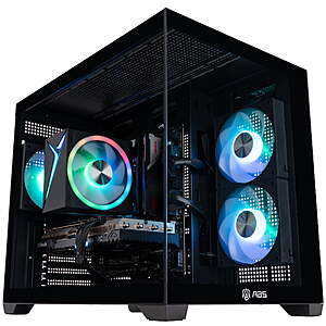 ABS Flux II Aqua Gaming PC: Intel Core 5 120, Intel Arc A580 (8GB), 16GB DDR4, 1TB SSD $599