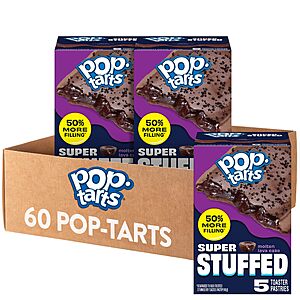 Select Accts[AC,S&S] 60 Ct Pop-Tarts Super Stuffed Molten Lava Cake Toaster Pastries $21.68 + Free S&H w/ Prime or $35+