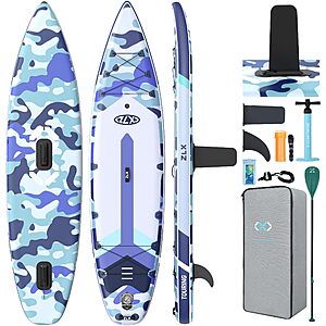 ZLX 11'6" Inflatable Paddle Board, Stable Stand Up Paddleboard, Wide SUP $139.99