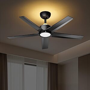 (prime) 44" ocioc 6 6-speed Ceiling Fan w/ Dimmable 3000–6500K Light $39 + Free S/H