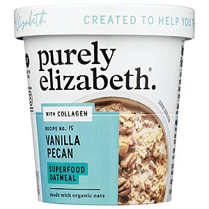 2 Ounce Purely Elizabeth, Oats Vanilla Pecan Collagen Protein $1.98 + Free S&H w/ Prime or $35+