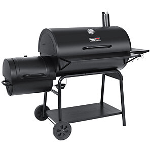 36" Royal Gourmet Deluxe Charcoal Barrel Grill w/ Offset Smoker (Black) $207.35 + Free Shipping