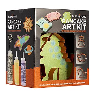 BLACKSTONE 9-Piece Pancake Art Kit with Squeeze Bottles & Molds $13.3 + Free S&H w/ Prime or $35+