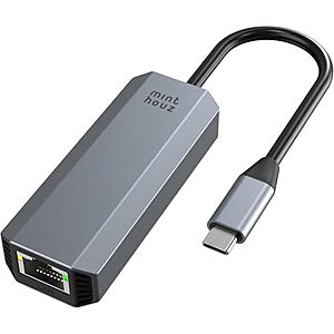 Minthouz 5Gbps RJ45 to USB-C Gigabit Ethernet Adapter $14.99 + Free Shipping w/ Prime or on $35+