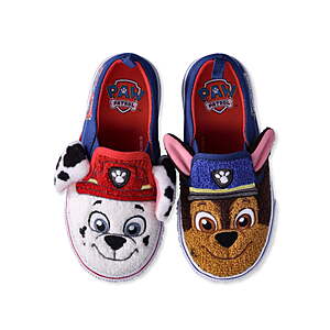 Paw Patrol Characters Toddler Kids Fleece Slip-On Sneakers $6.99