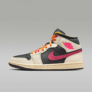 Air Jordan 1 Women's Mid SE Edge Shoe (Pale Ivory/Black/Muslin/Racer Pink) $74.23 + Free Shipping