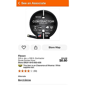 5/8 in. dia. x 100 ft. Contractor Grade Garden Hose