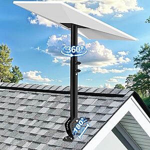 Profasion Adjustable Starlink Roof Mount for Gen 3 / Standard 4/4X w/ 180° Tilt & 360° Rotation (Metallic Black) $27.99 + Free Shipping w/ Prime or on $35+