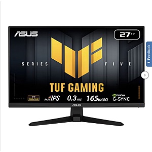 ASUS 27" QHD 165Hz Fast IPS Free Sync ELMB Gaming Monitor $149.99 free shipping Costco.com