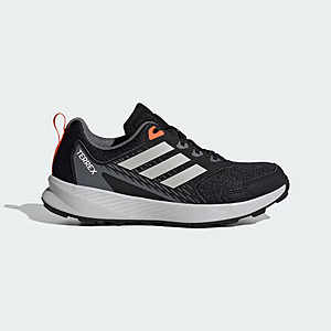 adidas Kid's Terrex Tracefinder Trail Running Shoes (Core Black / Grey One / Semi Impact Orange) $20