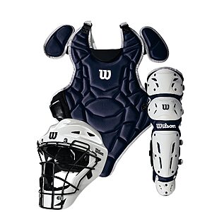 Wilson EZ Gear 2.0 Catcher’s Gear Kit - Navy, Small/Medium $87.45