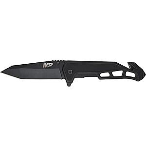 Smith & Wesson Border Guard 3.99" Tanto Blade Spring-Assist Folding Knife w/ G-10 Handle $14.97 + Free Shipping