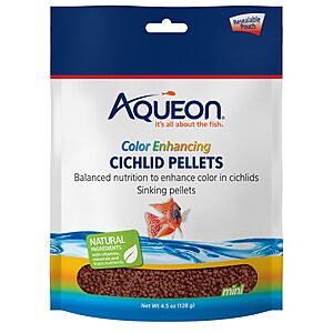 4.5-Ounce Aqueon Cichlid Color Enhancing Fish Food $0.84 + Free Shipping w/ Prime or on $35+
