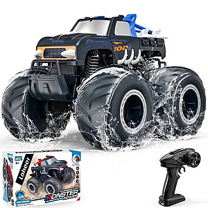 LOHEER 1:16 Remote Control Cars , Waterproof 4WD RC Monster Truck Toys Gifts for Kids Adults $32.39