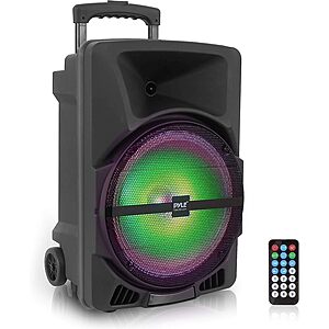 Pyle 1200W Bluetooth Portable PA Speaker System with Party Lights $94.99 + Free S&H at Amazon