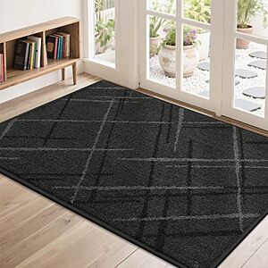 48" x 32" COSY HOMEER Washable Low Profile Non-Slip Doormat (Dark Gray,  Grey) $9.99 + Free Shipping w/ Prime or on $35+