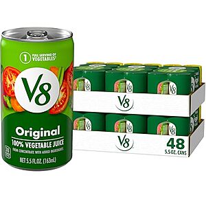 [SnS] $12.81* | 48-Pack 5.5-Oz V8 100% Vegetable Juice (Original) at Amazon (26.7￠ each)