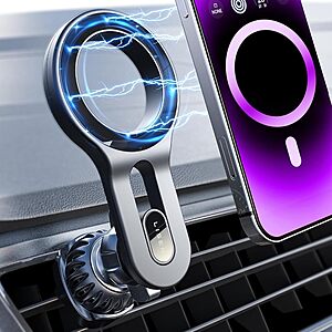 LISEN MagSafe Phone Car Vent Mount (Black) $6.99 + Free Shipping w/ Prime or on $35+