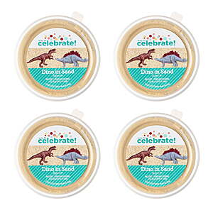 $1.74: (4 Count) Way To Celebrate Multi-Color Dinosaur in Sand Surprise Party Favors at Walmart.com