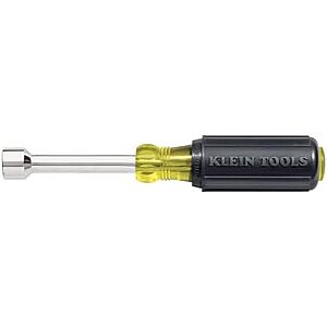 [NEW, AC] $6.74 | Klein Tools 630-3/8M 3/8-Inch Magnetic Tip Nut Driver, Made in USA, 3-Inch Hollow Shank at Amazon