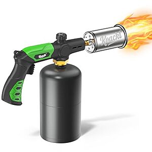 KOACKL Adjustable Flame Propane Torch (Black) $16.99 + Free Shipping w/ Prime or on $35+ $1699