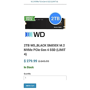 WD_BLACK SN850X 2tb $279