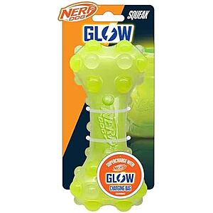$4.52* | 7" Nerf Dog TPR Squeak Glow Bubble Bone at Amazon