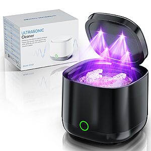 OnBeam Ultrasonic Retainer Cleaner Machine, 45kHz 24W Dental Cleaning Pod $17.5
