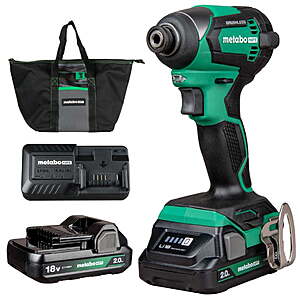 Metabo HPT 18V Cordless Driver Kit, 1/4-In Chuck, WH18DEX $105