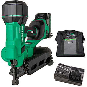 Metabo HPT 18V Cordless Coil Roofing Nailer Kit, NV1845DA $479