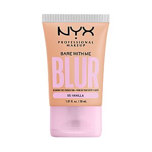 1.01-Oz NYX Professional Makeup Bare With Me Blur Skin Tint Foundation (Vanilla) $6.45 + Free Shipping w/ Prime or on $35+