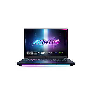 GIGABYTE AORUS Master: 16" QHD+ 240Hz OLED, Intel Ultra 9 275HX, RTX 5070 Ti, 32GB DDR5, 1TB SSD $1999