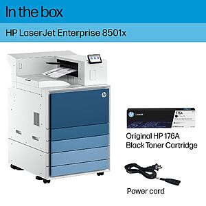 HP LaserJet Enterprise 8501x Monochrome Printer, Scanner, Copier, Duplex, Best for Office, AJ7J3A $3078.6