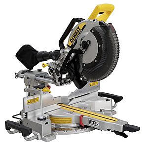 DEWALT 20V MAX XR 12 inch Double Bevel Sliding Miter Saw, Cordless, Tool Only (DCS785B) $499