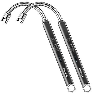 2-Pack Rayonner USB Rechargeable Electric Candle Lighter (Black & Black) $4.99 + Free Shipping w/ Prime or on $35+