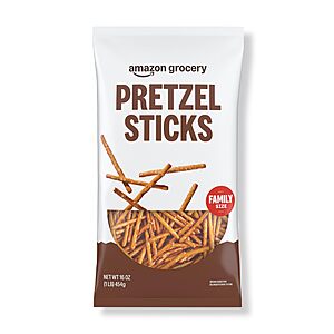4 bags, Amazon Grocery, Pretzel Sticks, 16 Oz, $6.67, Amazon