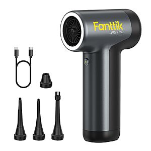 Fanttik B10 Pro Electric Air Duster (Grey) | 110,000RPM Brushless Motor, $33.99, Amazon