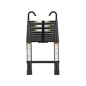 20.3 Foot RIKADE Telescoping Ladder, Lightweight Collapsible Ladder with Detachable Hooks, 330 lbs Capacity $89.99