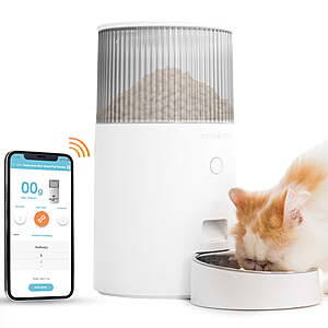 $24.97 - Instachew Purechew Mini Automatic Smart Cat Feeder, Smart Food Dispenser for Dogs and Cats