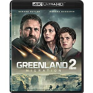Greenland: Migration - BLURAY, Digital, 4K ULTRA HD $18.49 Amazon.com