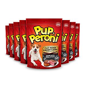 [S&S] 8 Pack 5.6 Oz Pup-Peroni Filet Mignon & Bacon Flavor Dog Treats $7.24 or less + Free S&H w/ Prime or $35+