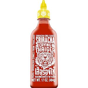 $3.86* | 17-Oz Crying Thaiger Sriracha Chili Hot Sauce at Amazon