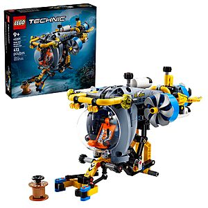 413 pcs LEGO Technic Deep-Sea Research Submarine Toy (42201) $30.99 + Free S&H w/ Prime or $35+