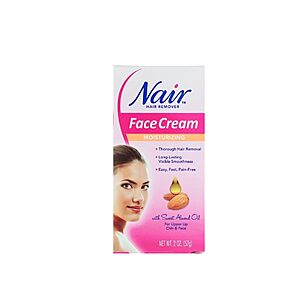 2-Ounce Nair Moisturizing Facial Hair Removal Cream w/ Sweet Almond Oil $2.80 + Free Shipping w/ Prime or on $35+