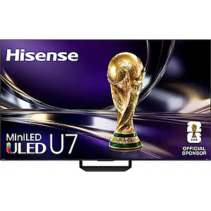 Hisense 85" Class U7 Series MiniLED QLED UHD 4K HDR Smart Google TV (2026) $1499.99