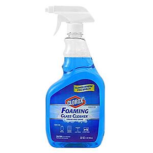 Clorox 32-Ounce Foaming Glass Cleaner Trigger Spray (Fresh Scent) $1.92 w/ S&S + Free Shipping w/ Prime or on $35+