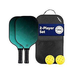 $12.99 | Sport Squad Pickleball Set with Travel Bag (Green) at Woot!
