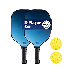 $9.99 | Sport Squad 2-Player Pickleball Paddle Set at Woot!
