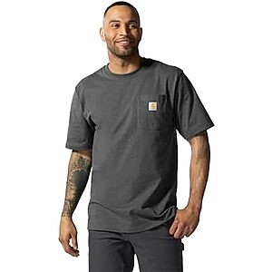 $13.68* | Carhartt Men's K87 Pocket T-Shirt (Carbon Heather) at Amazon