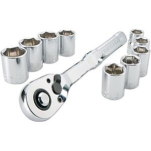 $14.99* | 10-Piece Craftsman 3/8" Drive Polished Chrome Mechanics Tool Set (Metric) at Amazon